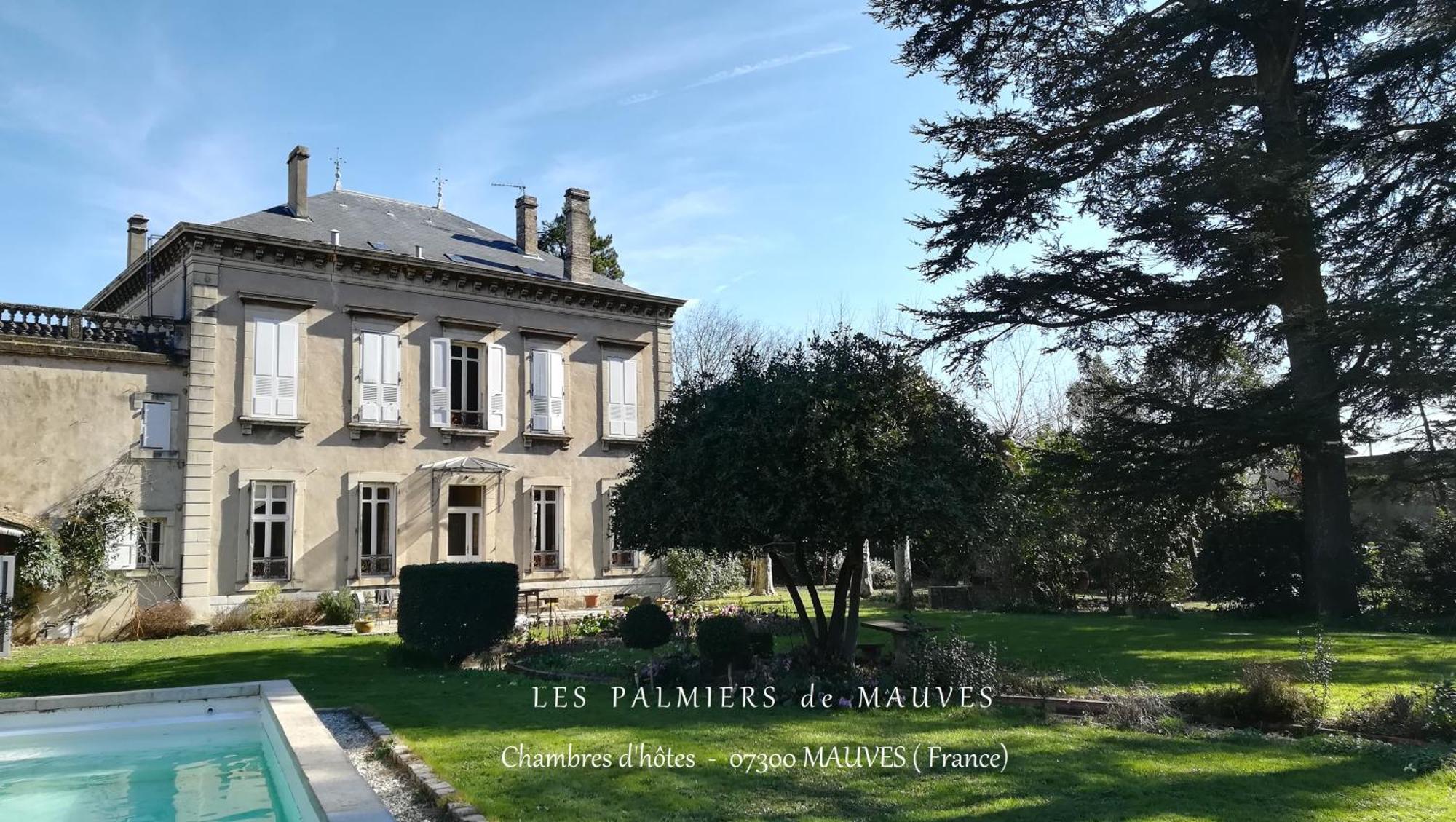 Les Palmiers Bed & Breakfast Mauves Bagian luar foto